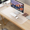 【送料無料】NATRKE デスクマット PVC製 テーブルマット クリア 透明 80 cm x 40 cm 厚さ1.5mm 防塵・防水・耐久・耐熱 学習机 テーブルカバー テーブルクロス