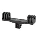 【送料無料】HSU goproマウントアダプター ダブル アルミ製 デュアル マウント アクションカメラ アクセサリー (長さ90mm)