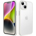 JETech マットケース iPhone 14 6.1インチ用 耐衝撃性ミリタリーグレードの落下防止 つや消しの半透明の背面電話カバー 指紋防止 (スターライト)