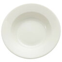 【送料無料】NARUMI(ナルミ) カレー皿 パスタ皿 パティア(PATIA) 23cm ホワイト シンプル リム スープ 電子レンジ温め 食洗機対応 日本製 41623-5962