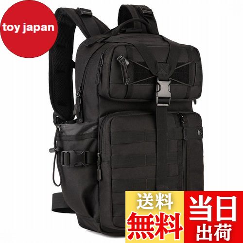 【送料無料】[PHOENIX IKKI] 30L 全6色 迷彩 水筒ポーチ付き 防水耐震 Molleモール対応 戦術 リュック..