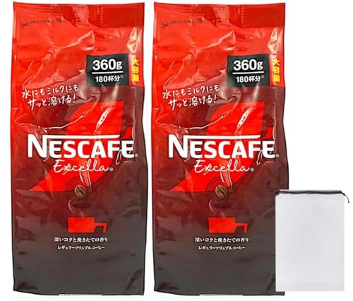 【送料無料】ネスカフェ エクセラ レギュラー ソリュブル コーヒー 業務用 詰め替え 360g × 2袋 無糖 ..