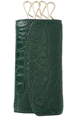 【送料無料】[ベルクート] [希少ホーンバック使用]クロコダイル 本革 キーケース 4連 カード入れ