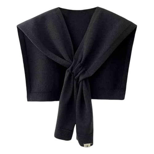 【送料無料】[Weuiean] ニット 肩掛け レディース クロスマフラー ティペット 差し込む ストール エレ..
