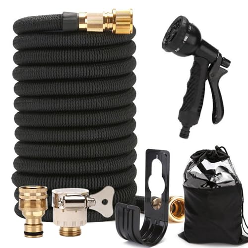 【送料無料】DADAGUAI（ダダグアイ） ホース 洗車 散水 伸びるホース 銅制コネクタ 伸縮 3倍伸びる ラ..