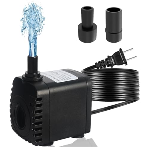 【送料無料】Geerow 水中ポンプ 小型 2つのつなぐノズル 循環ポンプ 小型揚水ポンプ IP68 防水 流量調..