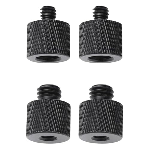 【送料無料】LUYING カメラネジ変換アダプター 変換ネジアダプター アルミニウム合金 4個セット 連結ネジ 固定ネジアダプター 撮影補助ツール アルミ合金変換ねじアダプター 接続ネジ 固定ネジ 撮影補助ツール 3/8インチオス回転1/4 1/4インチオス回転3/8（ 4個入）