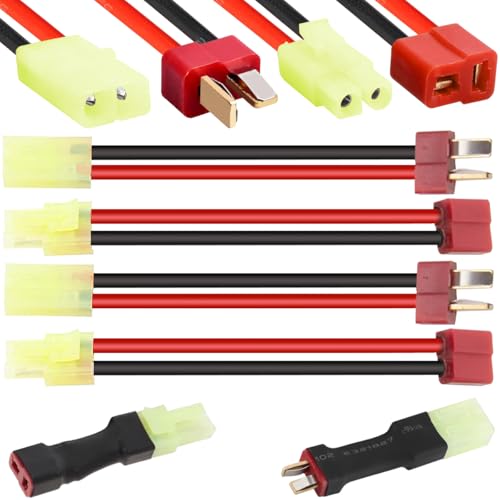 【送料無料】Xiatiaosann 4ペア 用のミニタミヤ用 Tプラグ オスメスコネクタアダプタ、Tプラグから用の..