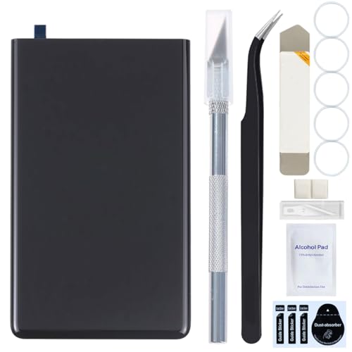 【送料無料】ZHUROUPU for Google のピクセル 7 プロ 5G 6.7 インチのためのピクセル 7 プロ裏ガラスの取り替え、修理用具（黒）との for Google ピクセル 7 プロ GE2AE GP4BC のための前取付けられたテープが付いている裏表紙ガラス ハウジングの付属品