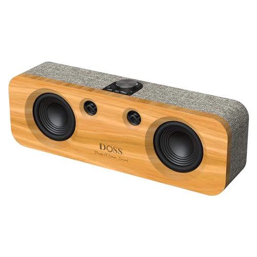 【送料無料】DOSS SoundBox H200 Bluetooth スピーカー 竹製 50Wパワフルなサウンド 35時間再生 ワイヤ..