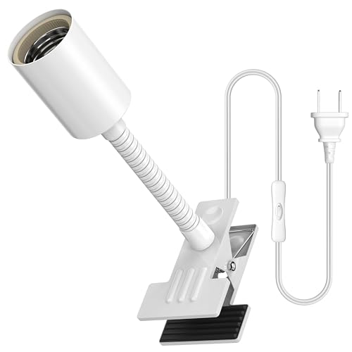 【送料無料】Pispoer 電球ソケット E26、クリップライトソケット、植物育成ライトに適しています