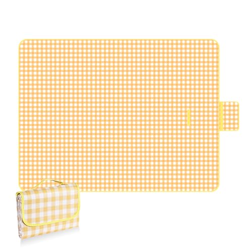 【送料無料】KR KITCHENRAKU レジャーシート 厚手 大きめ ピクニック コンパクト 軽量 防水 チェック柄..