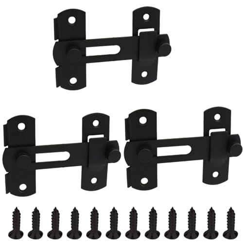 【送料無料】VitalBloomドアロック 3個セット スライディングドア ロック 銅色 レトロスタイル ステン..