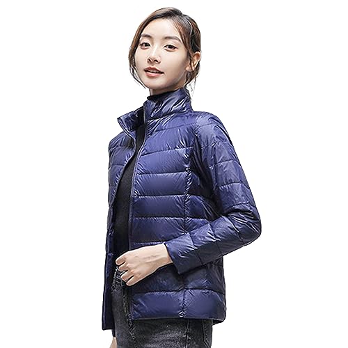 【送料無料】Beylimcy レディース ダウンジャケット ウルトラライト ダウン ジャケット 無地 軽量 暖かい 防寒 秋冬 収納袋付き Bey46