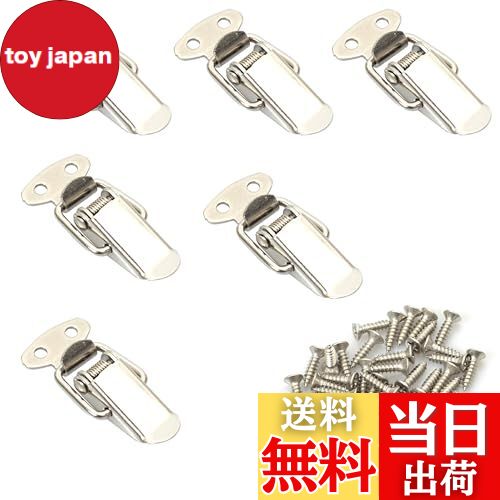 【送料無料】6個入りパッチン錠 トグルラッチ ステンレススチール 掛け金 スプリング式ラッチ トグル引..