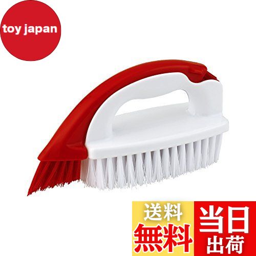 【送料無料】レック(LEC) 激落ち お風呂ブラシ (床・目地・排水口用) 研磨ブラシ 浴室掃除用 黒カビ 赤..