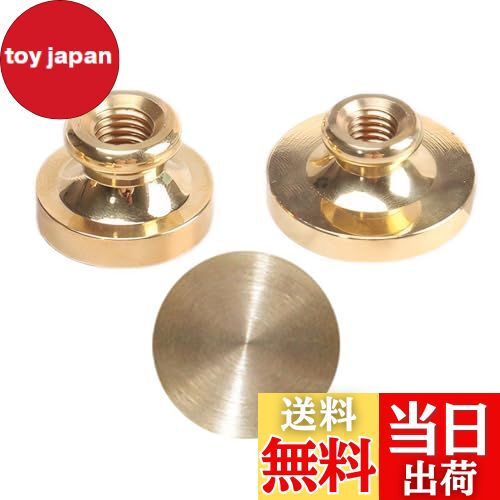【送料無料】DELUXEFOX シーリングスタンプ ヘッド無地セット 20mmと25mm真鍮製 シーリングヘッド シーリングスタンプ ヘッド ミニ 封書装飾 シ...