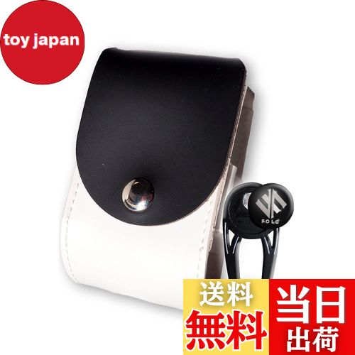 【送料無料】FOLG ゴルフボールケース グリーンフォーク マーカー セット 【ベルトに簡単取付】 ボール2個収納 PUレザー (グリーンフォークセット)