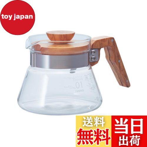 【送料無料】HARIO (ハリオ) コーヒーサーバー オリーブウッド 400ml VCWN-40-OV
