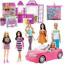 バービー Barbie グリルレストラン ＆ かわいいピンクのクルマ ＆ ファッショニスタ 5種 ＆ ファッション2パック ピンク&スター 全8種セット【送料無料・一部地域除く】