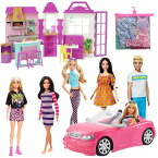 バービー Barbie グリルレストラン ＆ かわいいピンクのクルマ ＆ ファッショニスタ 5種 ＆ ファッション2パック ピンク&スター 全8種セット【送料無料・一部地域除く】