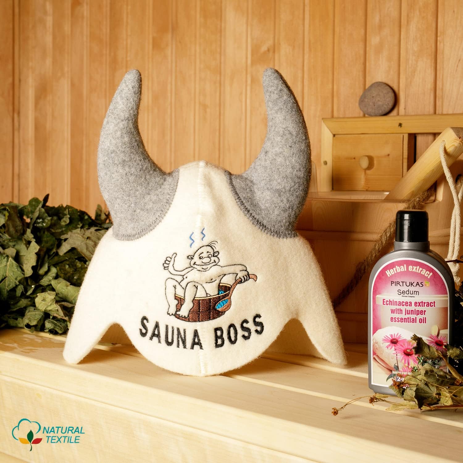 【サウナがもっと楽しくなる】SAUNA GURU サウナグルー サウナハット 羊毛 メンズ レディース サウナキャップ サウナグッズ ウール サウナ 帽子 アウトドア テントサウナ プレゼント サ道 正規品 2