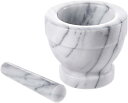 【力を入れずに簡単に砕く】JE MARBLE すり鉢 乳鉢 乳棒 乳鉢セット モルタイオ キッチン用品 研磨用 大理石 キッチングラインダー 手動スパイスグライ...