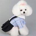 犬 春服 セーラー服 フリフリスカート ワンピース つなぎ ペットウェア イヌ ネコ 猫服 綿質 人気 ペット用品