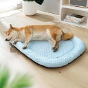 冷感 犬 ベッド 夏用 ペット ひんやりマット 通気性優れ 中大型犬 クッション 人気 ソファ ふわふわ XL 78x57cm ブルー