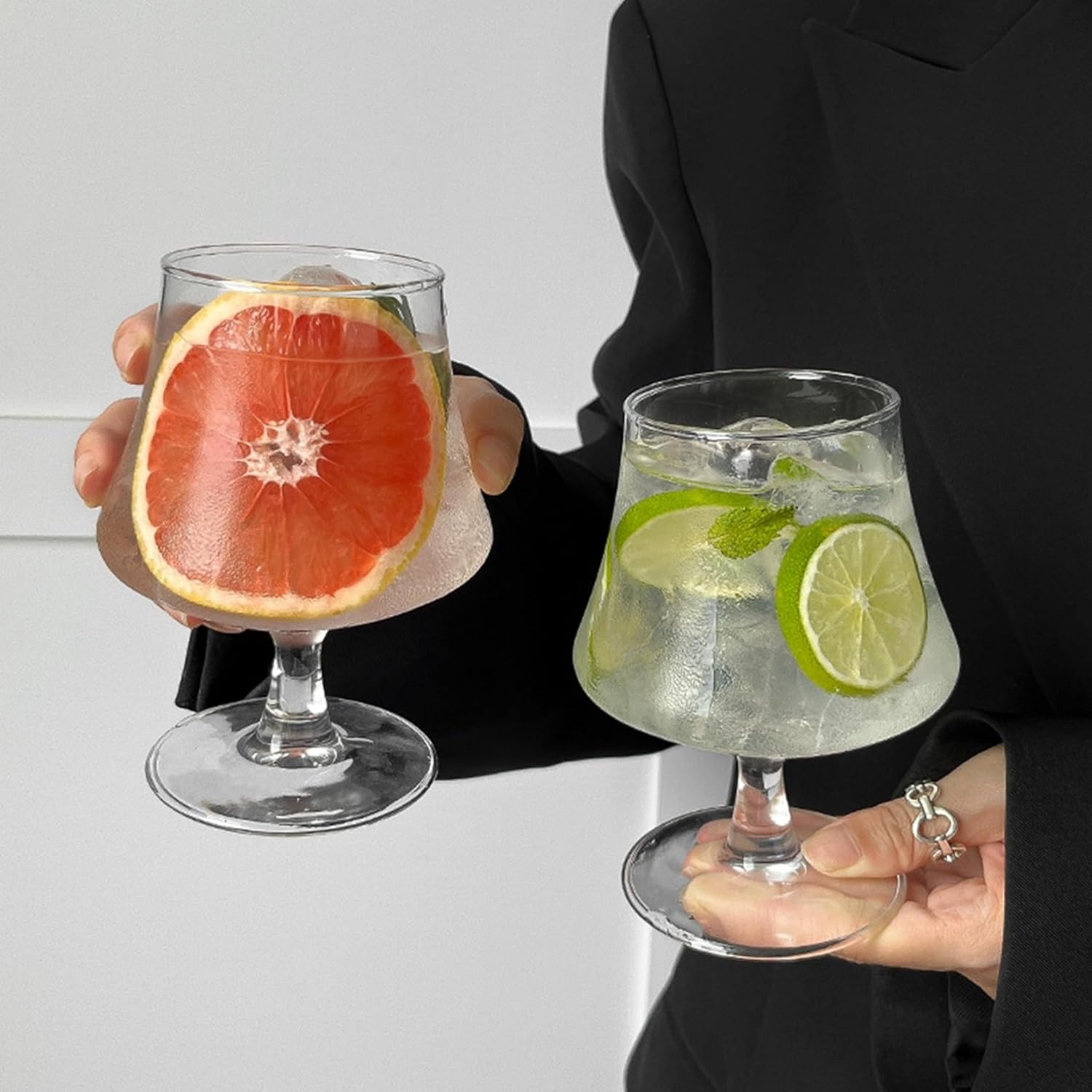 2個 カクテルグラス ガラス おしゃれ ゴブレット 430ml 家庭用 飲食店 業務用 ワイン ウイスキー デザート カクテル ドリンク ワイングラス プレゼント ギフト 贈り物 結婚 祝い 誕生日