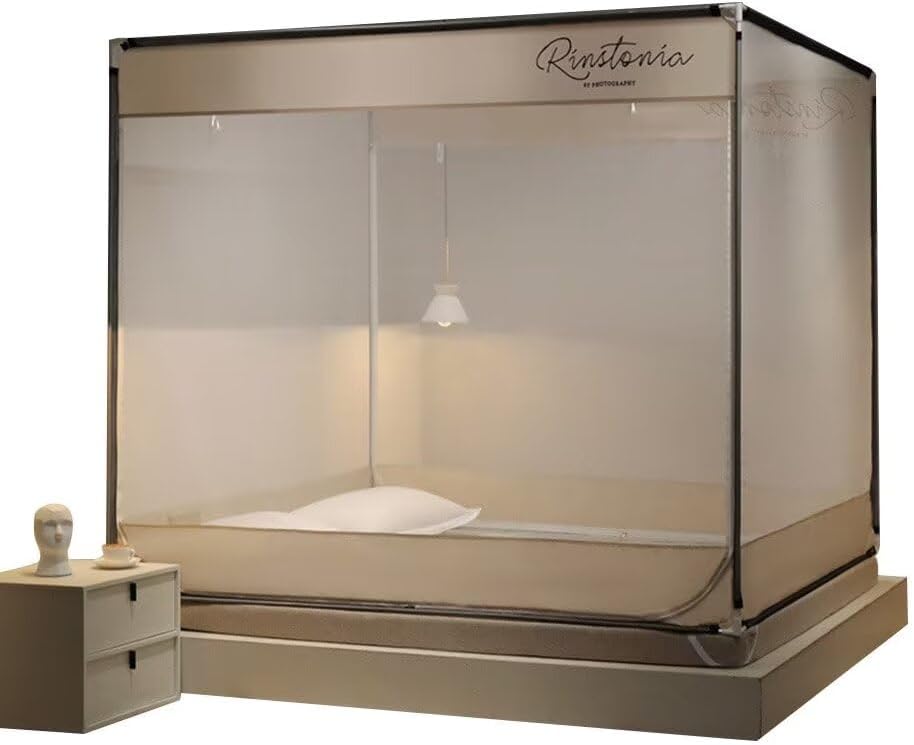 蚊帳 キャンプ式 モスキートネット ワンタッチ 底面付き 虫除けネット 蚊よけ 虫除け 夏 蚊対策 ムカデ..