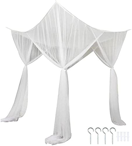 蚊帳キャノピー 4 コーナーポスト学生キャノピーベッドサイズ 190 × 210 × 240 センチメートルベビーベ..