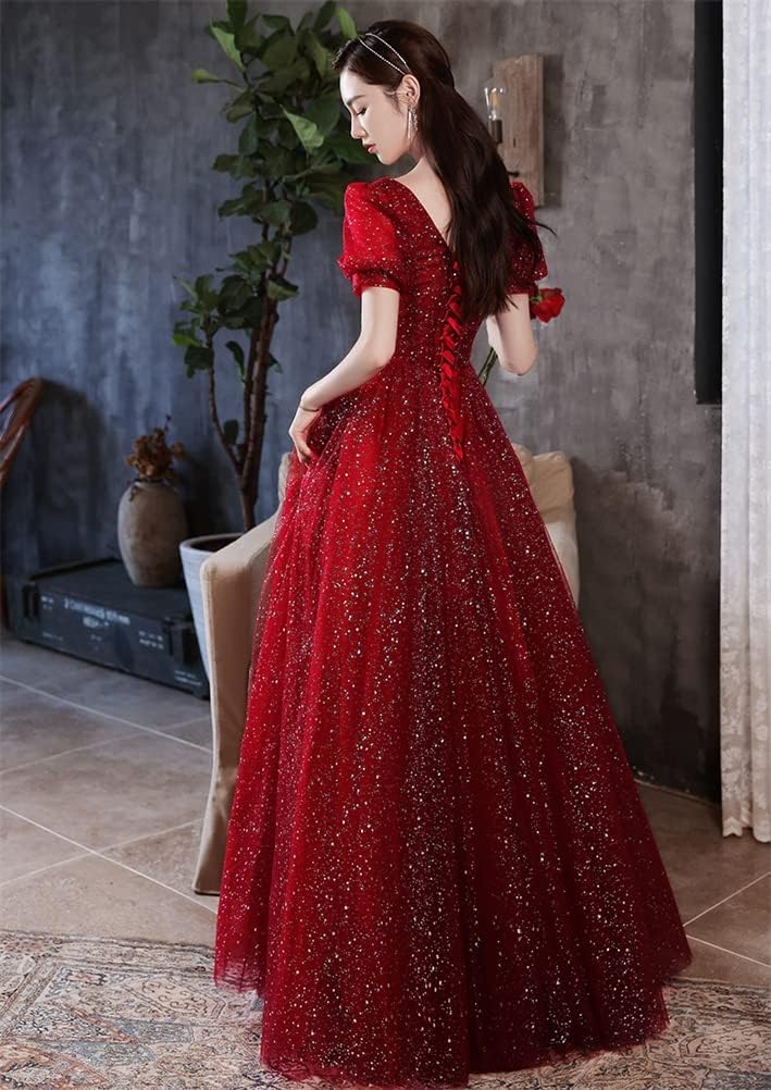 レディース イブニングドレス 宴会ドレス ロングドレス ワンピース ドレス パーティードレス カクテルドレス エレガント フォーマル 半袖 結婚式 披露宴 演奏会 ホスト パーティー