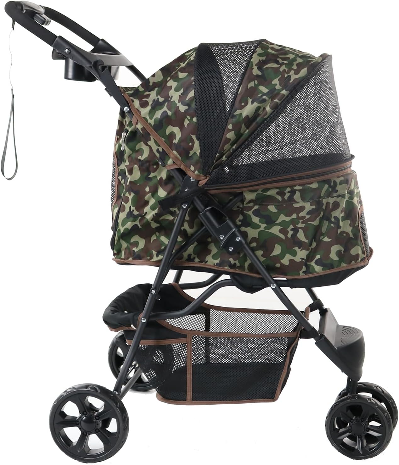 ペットカート 犬 バギー 小型犬 中型犬 猫 多頭 カート 折りたたみ 3輪 ペットバギー 犬用ベビーカー 前輪360°回転 後輪ブレーキ付き 飛び出し防止リード2本付き 散歩 外出便利 軽量 耐荷重