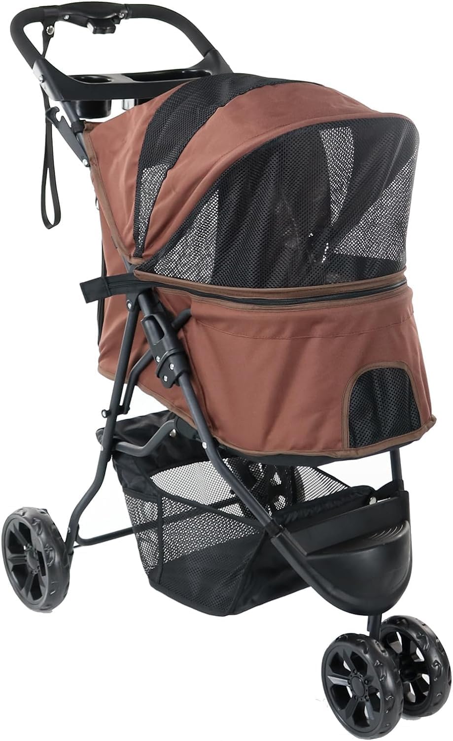 ペットカート 犬 バギー 小型犬 中型犬 猫 多頭 カート 折りたたみ 3輪 ペットバギー 犬用ベビーカー 前輪360°回転 後輪ブレーキ付き 飛び出し防止リード2本付き 散歩 外出便利 軽量 耐荷重