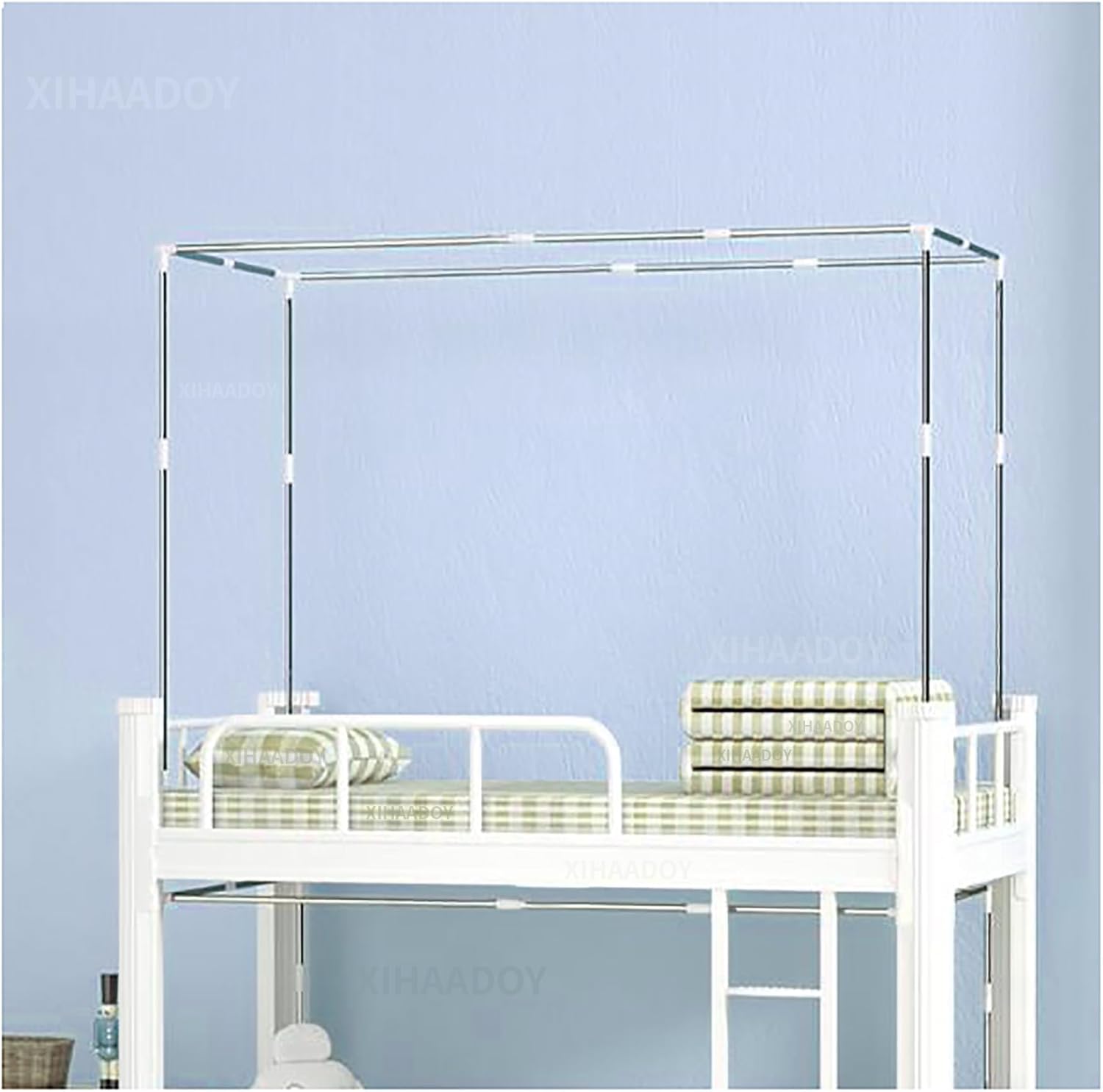 調節可能な4コーナーベッドキャノピーポストフレーム二段ベッドキャノピーステンレススチールキャノピ..