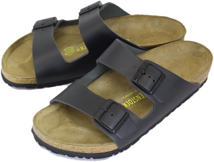 スムースレザー サンダル レギュラー(幅広) BLACK(ブラック) 43-約28.0cm