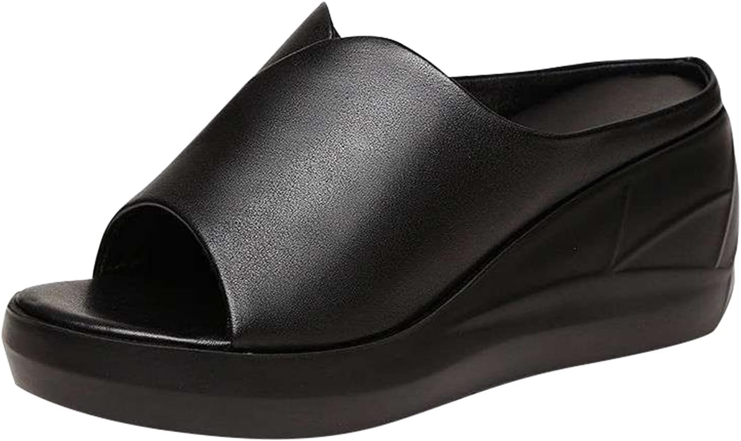 ミュールサンダル レディース ヒールサンダル 歩きやすい 厚底サンダル 美脚 パンプス ビーチサンダル 人気 オープントゥ ウェッジサンダル ファッションサンダル ウェッジソール スリッパ クリアサン