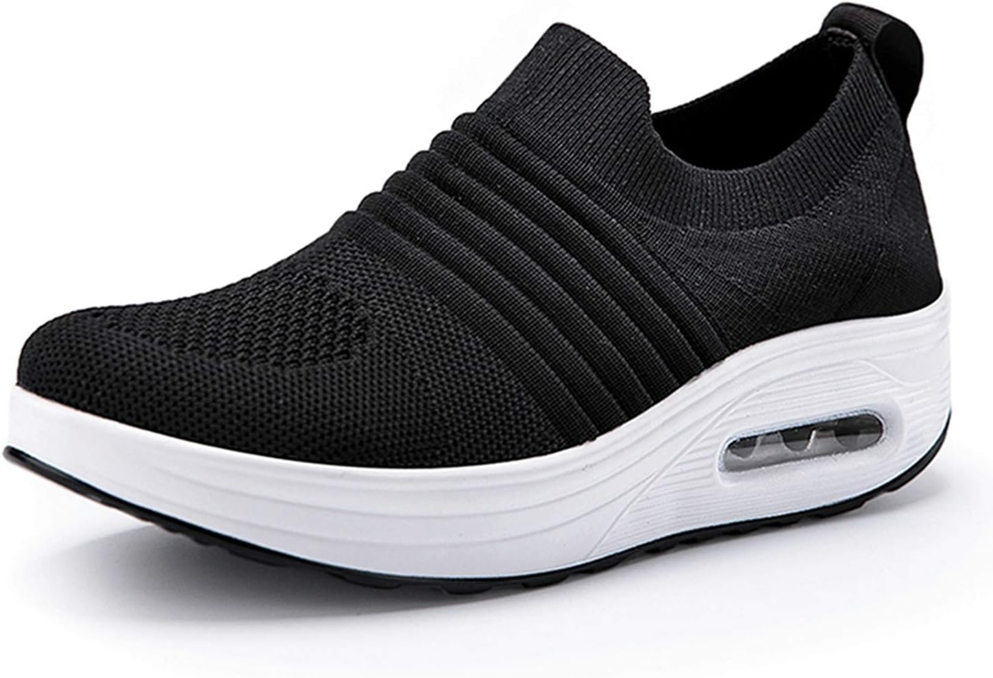 ウォーキングシューズ レディース ダイエット スニーカー ランニング ニット ストレッチ 姿勢矯正 スポ..
