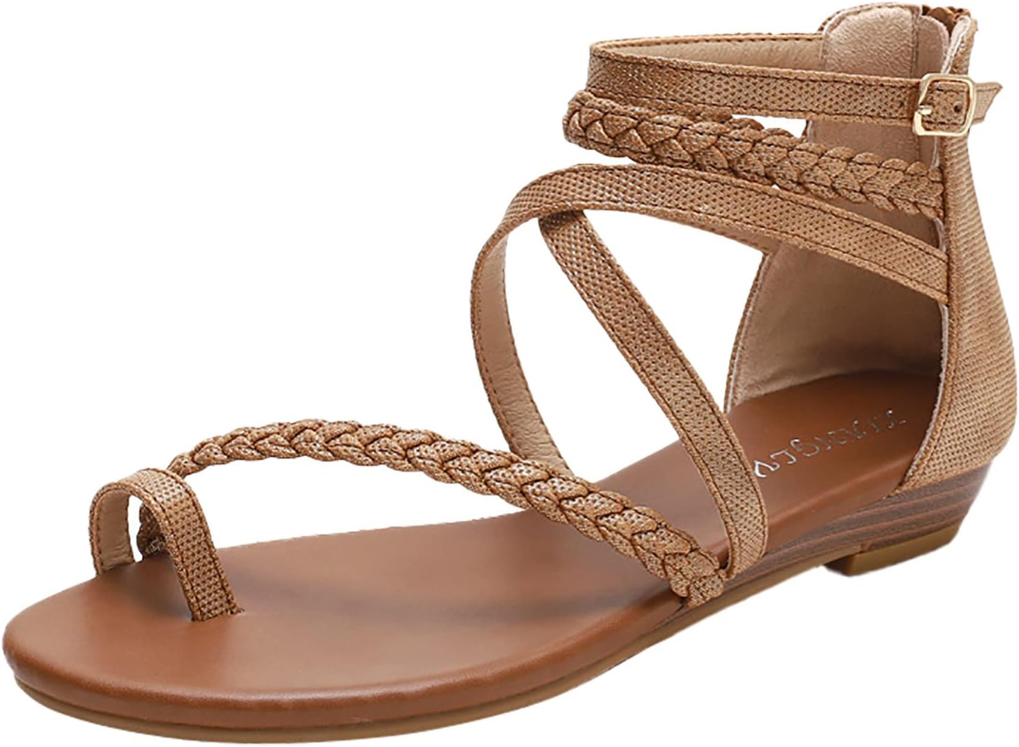 レディースサンダル夏用 ペア スカート ローマン シューズ サボサンダル レディース かかとなし