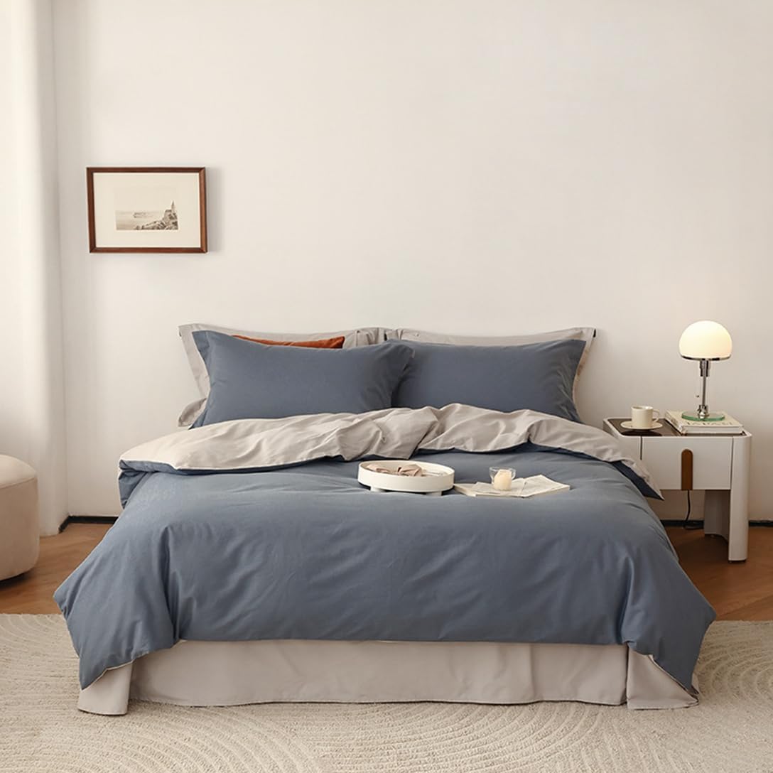 布団カバー ダブル 掛け布団カバー 綿100 敷き布団カバー 4点セット 寝具カバーセット 柔らかい 肌触り..