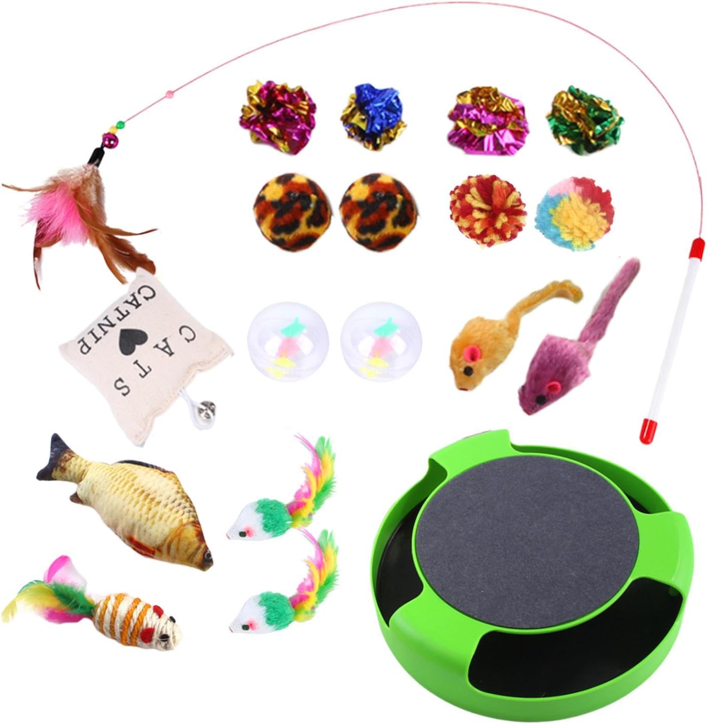 インタラクティブな猫のおもちゃ、猫じゃらしの杖のおもちゃ - ペットの猫用釣り竿おもちゃセット - 面白い子猫の羽の杖のおもちゃ、屋内、屋外の猫子猫用