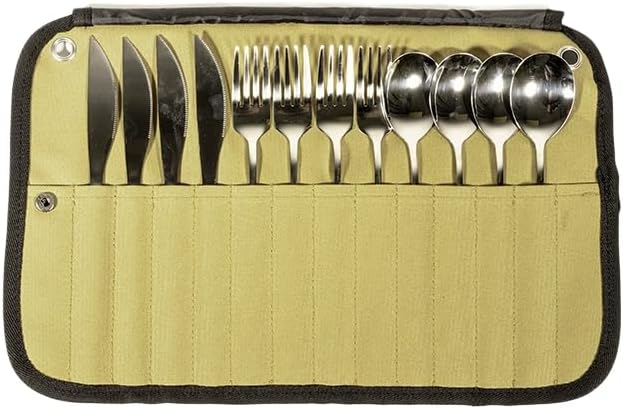 キャンプ用食器セット キャンプキャンプ カトラリーキャンプ ソロキャンプ用品 12点セットのアウトドア..