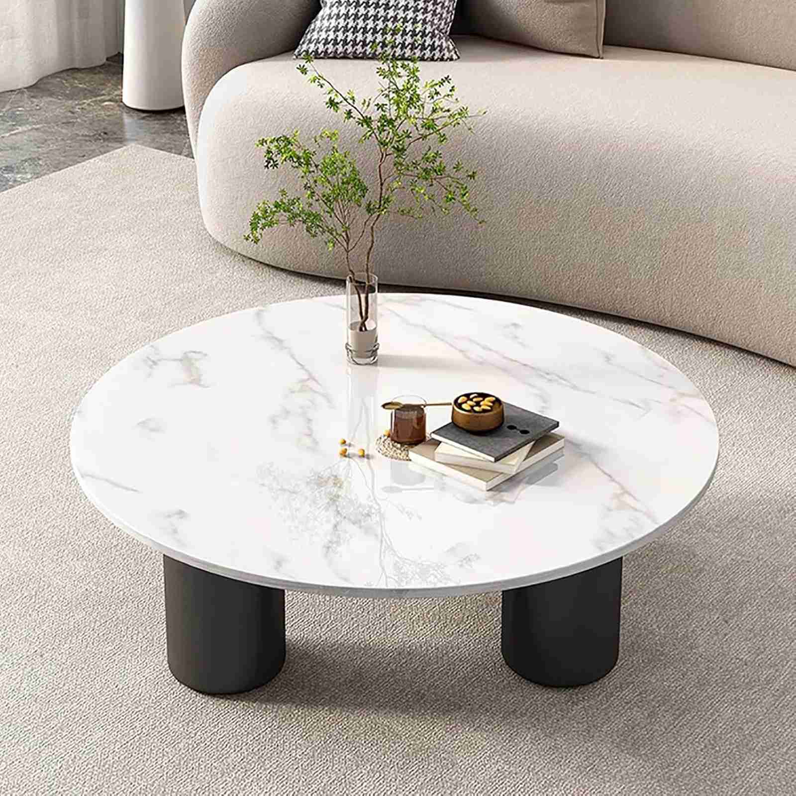 丸 円形 センターテーブル リビングテーブル 80cm テーブル コーヒーテーブル ネストテーブル ソファー..