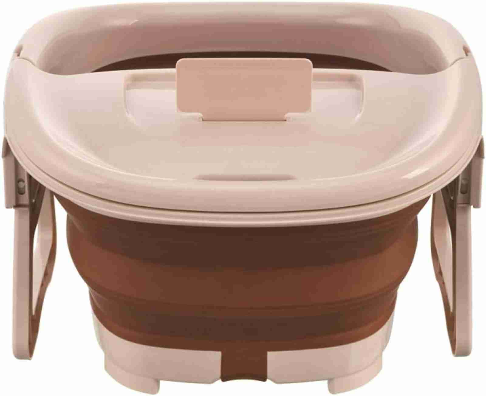 足湯 フットバス 足の浴槽 保温 マッサージ 足熱対策 リラックス 足湯用 バケツ 足湯器 足湯バケツ 折..