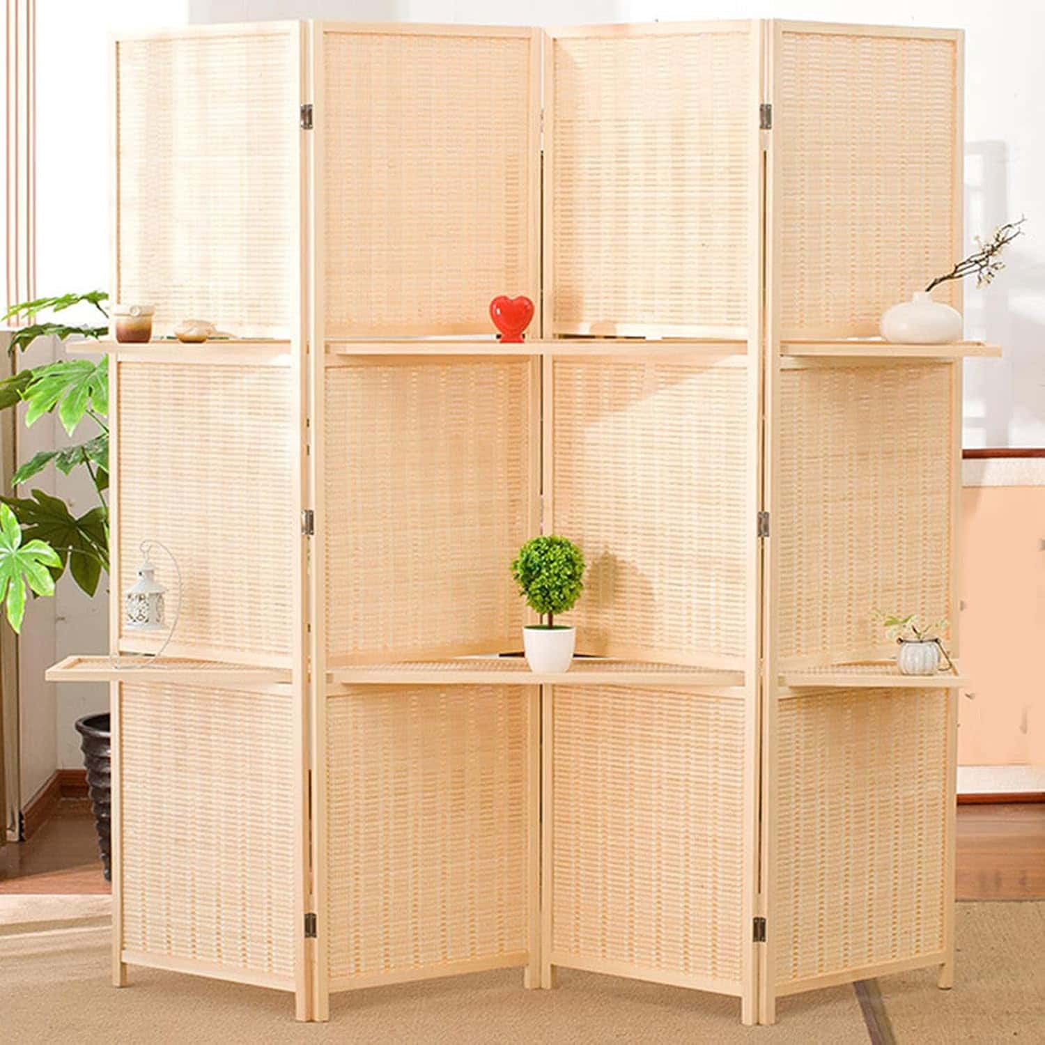ついたて 間仕切り タイプ1 150*40*4 パーテーション 4連 高さ150/170/180cm 目隠し パーティション 衝立 洋風 和風 仕切り 室内 部屋 オフィス アジアン 折りたたみ 自立