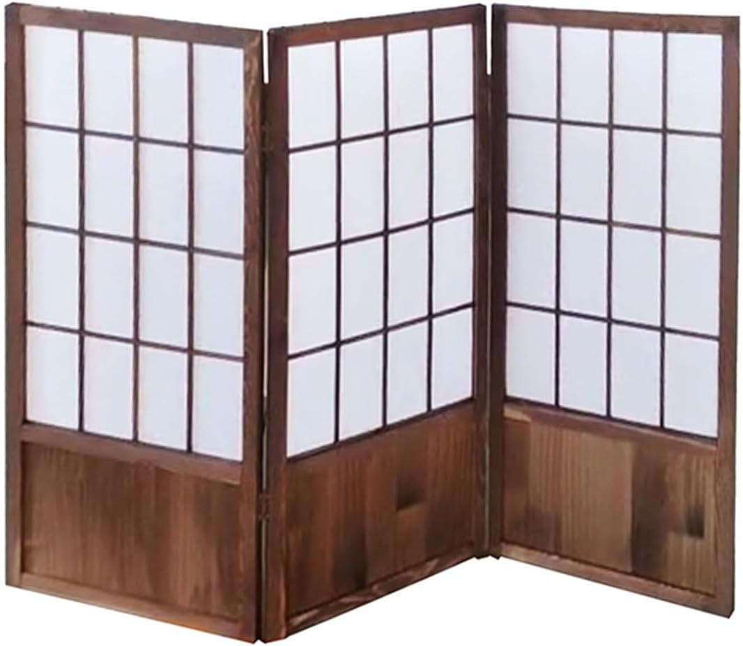 衝立 屏風 90*45*3 パーテーション 和風3連 タイプ2 間仕切り 折りたたみ パーティ...