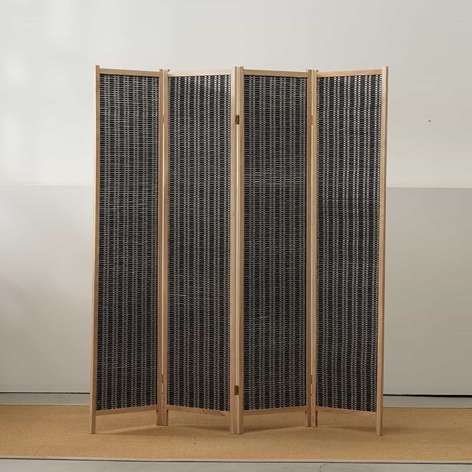 間仕切り 衝立 パーテーション 自立 4連 180cm 目隠し ついたて 180*45*4 木製 天...