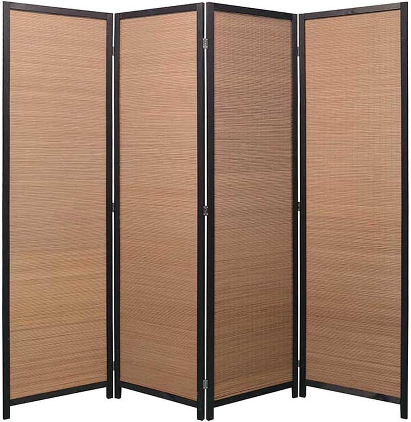 間仕切り 衝立 パーテーション 180*50*4 自立 4連 180cm 目隠し ついたて 木製 天然木 折りたたみ オフィス 竹編みスクリーン パーテション パーティション リビング タイプ2 キッ