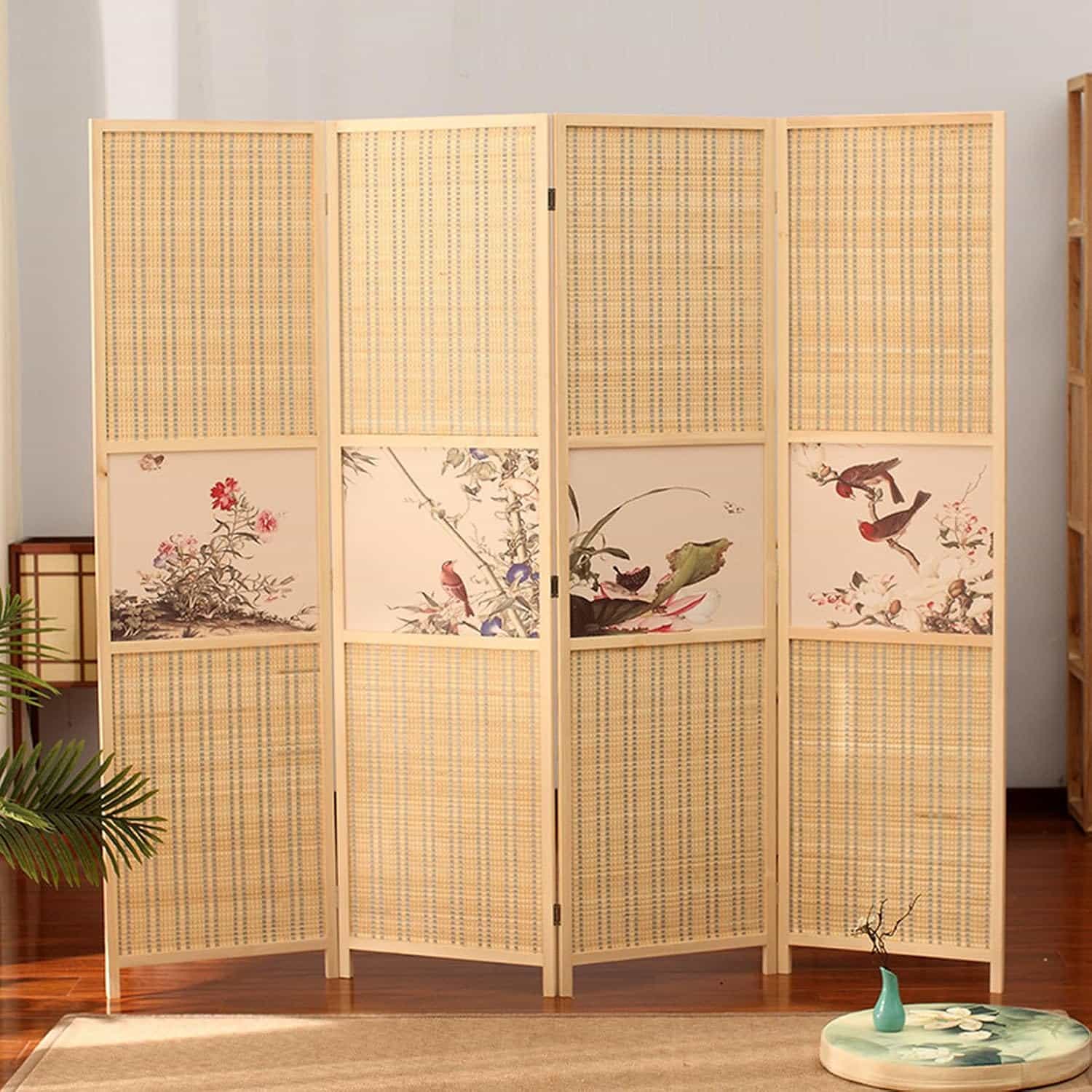 パーテーション 間仕切り 4連 高さ150/170/180cm 170*50*4 軽量 タイプ1 衝立 折りたたみ 目隠し 区切り コンパクト収納 組立不要 おしゃれ在宅勤務 オフィス 飲食店 お風呂